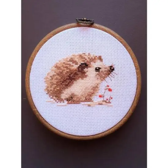 Alisa Hedgehog Cross Stitch Kit {7}