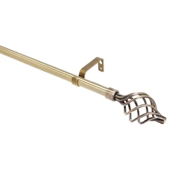 Home Details Modern Twist Curtain Rod Satin {2}