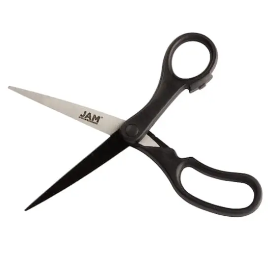 JAM Paper 8" Ergonomic Multi-Purpose Precision Scissors Black {4}