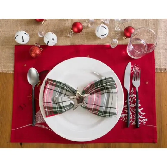 DII&reg; Christmas Plaid Napkins, 6ct. {7}
