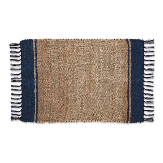 DII&reg; French Blue With Natural Jute Stripes Hand-Loomed Rug, 2ft. x 3ft. {1}