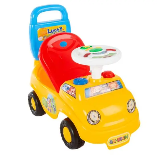 Toy Time Yellow Ride-On Activity Car {5}