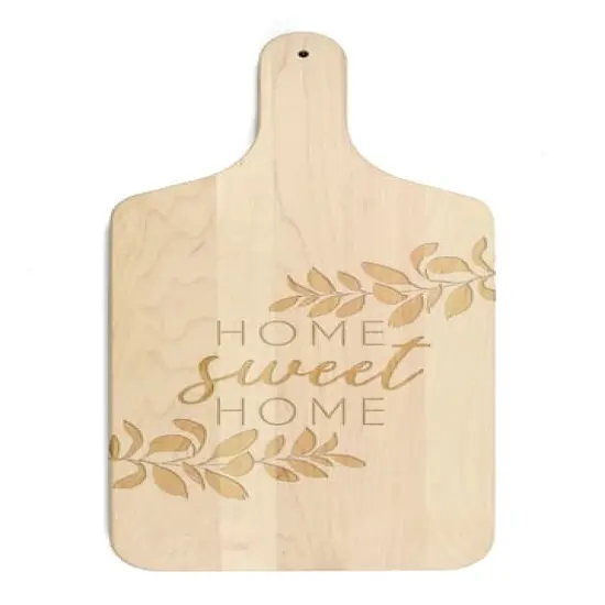 Home Sweet Home Maple Paddle Cutting Board {1}