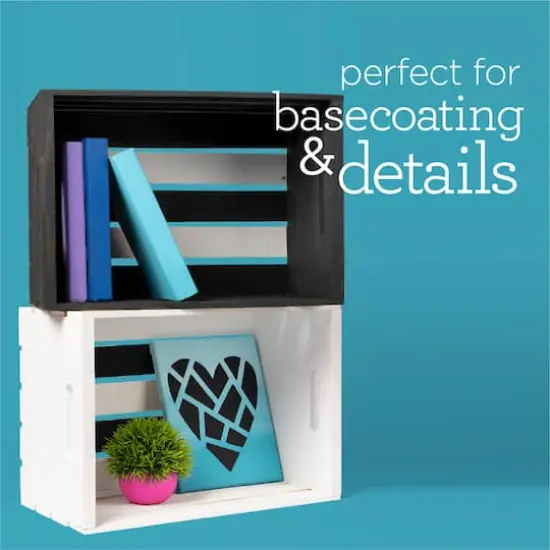 Apple Barrel&reg; 16oz. Acrylic Black & White Paint Set {8}