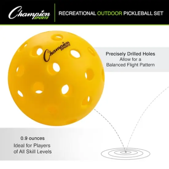 Champion Sports Recreational Outdoor Pickleball Set {4}