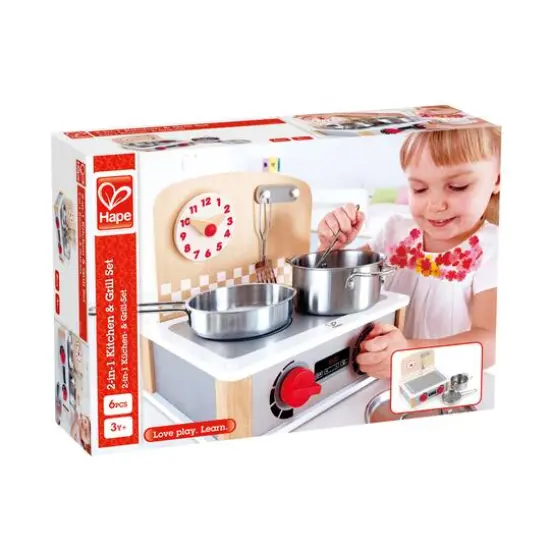 Hape 2-In-1 Kitchen & Grill Set {3}