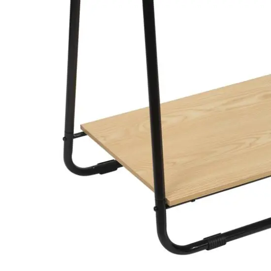 Organize It All Black Garment Rack with Shelf {7}