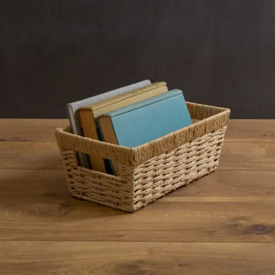 Simplify Small Dutch Weave Shelf Storage Basket {3}