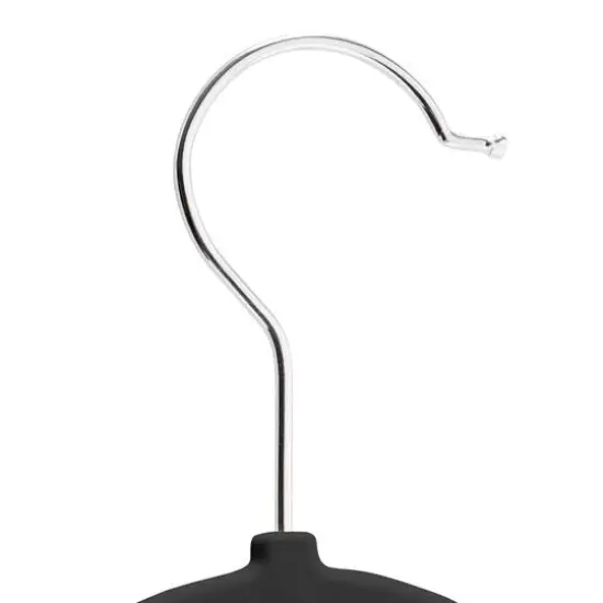 Honey Can Do Black Slim Profile Rubber Hangers, 30ct. {5}