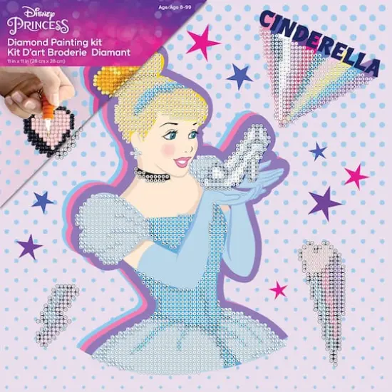 Camelot&reg; Dots Intermediate Cinderella Kind POW-ER Dotz Box Diamond Painting Kit {4}