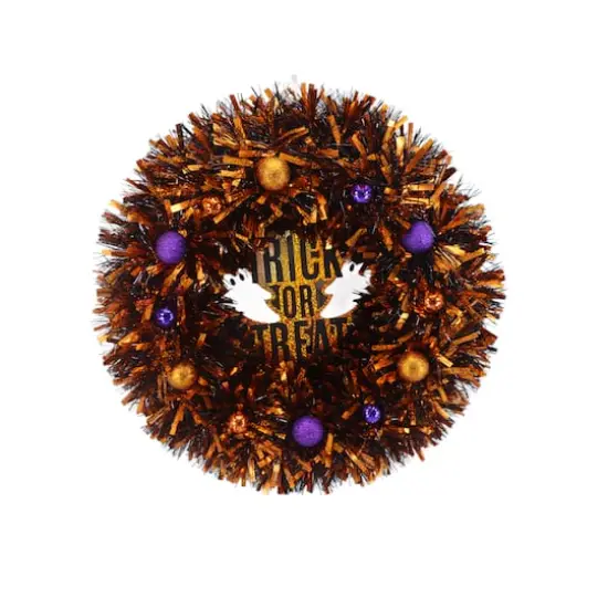 Assorted 18" Halloween Tinsel Wreath, 1pc. by Ashland&reg; {3}