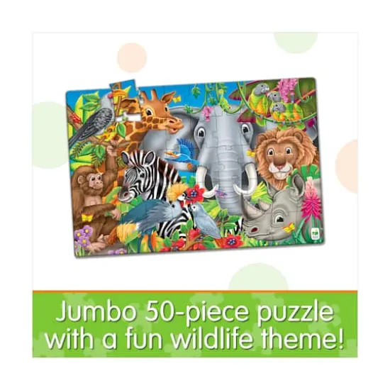 Jumbo Floor Puzzle - Animals of the World: 50 Pcs {5}