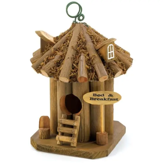 9" Quaint Bed & Breakfast Birdhouse {1}