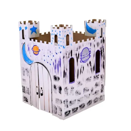 Easy Playhouse Castle Cardboard Playhouse {6}