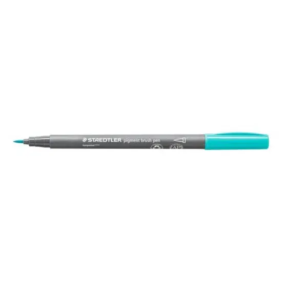 STAEDTLER&reg; Pigments Arts Brush Pen Set Greens and Turquoise {6}