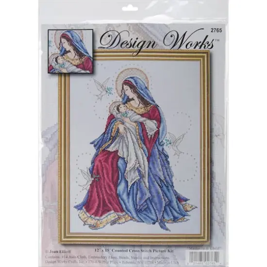 Design Works&trade; Madonna & Child Counted Cross Stitch Kit {1}