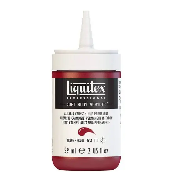 Liquitex&reg; Professional Soft Body Acrylic Bottle, 2oz. Alizarin Crimson Hue Permanent {3}