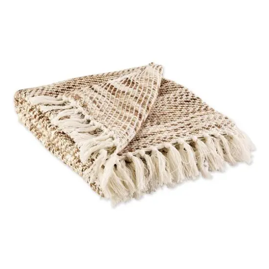 DII&reg; Natural Tone Diagonal Stripe Acrylic Throw {1}