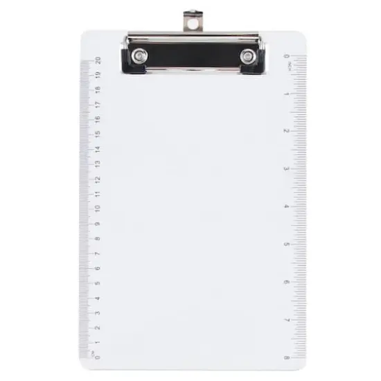 JAM Paper Mini Plastic Memo Clipboards, 12ct. Clear {4}