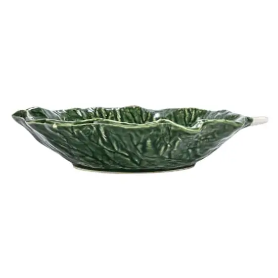 Hello Honey&reg; 9" Green Hand-Painted Embossed Stoneware Cabbage Bowls, 4ct. {11}