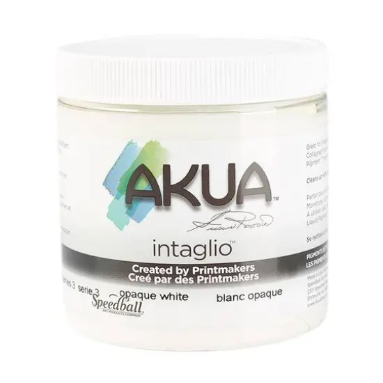 Akua&reg; Intaglio&reg; Ink, 8oz. Opaque White {1}