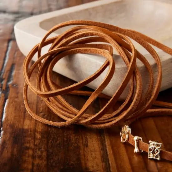 1/8" Suede Lace by ArtMinds&trade; Medium Brown {3}