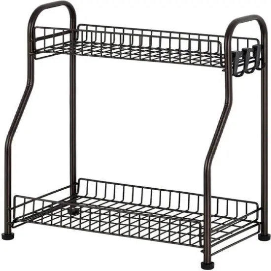 NEX&trade; 2-Tier Bronze Spice Rack Kitchen Organizer {1}