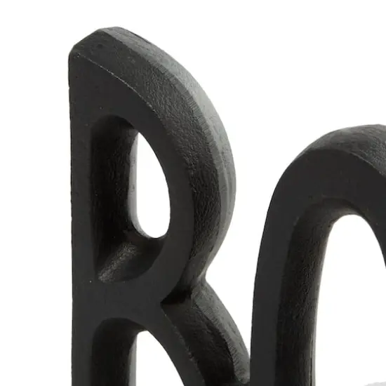 7" Black Book Aluminum Industrial Bookends {5}