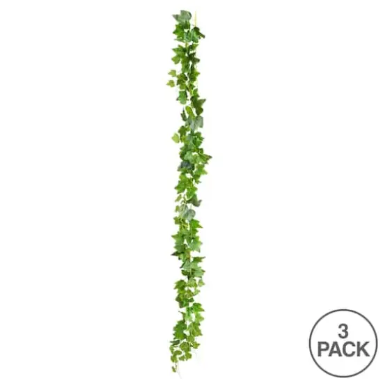 71" Artificial Green Frosted Ivy Vine, 3ct. {4}