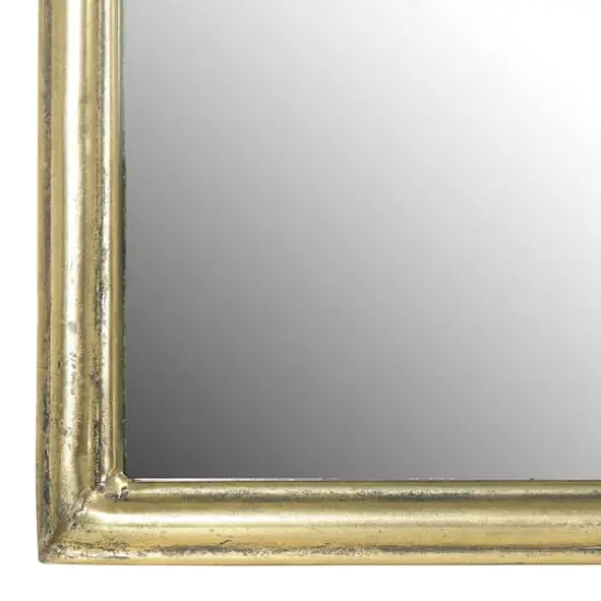 Hello Honey&reg; 36" Gold Arched Metal Wall Mirror {3}