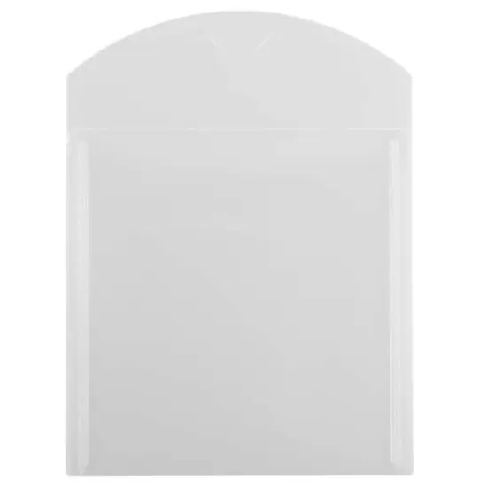 JAM Paper Clear Plastic Tuck Flap Closure 6.125" x 6.125" Square Envelopes, 12ct. {3}