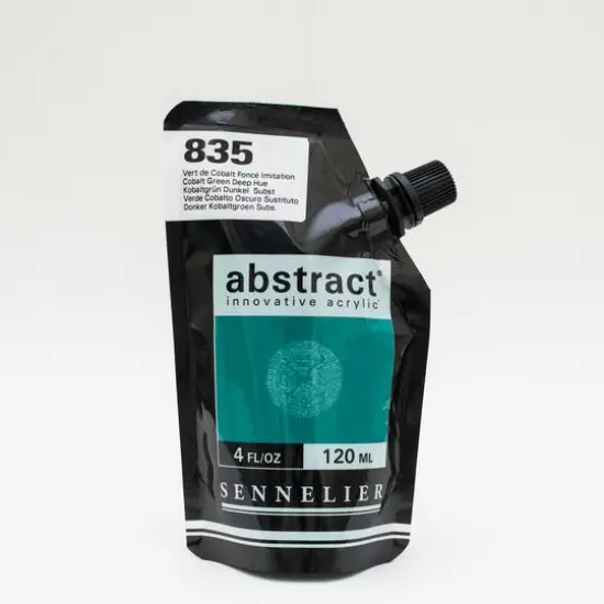 Sennelier Abstract&reg; Satin Acrylic Paint, 4oz. Cobalt Green Deep Hue {1}