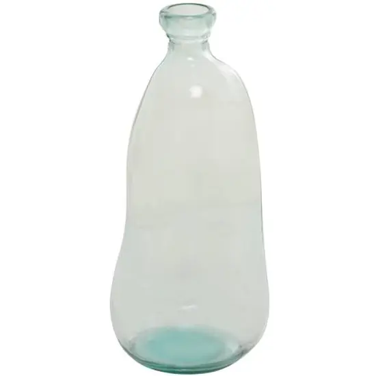 Clear Recycled Glass Handmade Spanish Vase 9" x 9" x 20" {3}