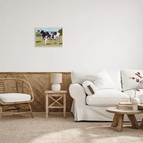 Stupell Industries Dairy Farm Cow Grazing Country Cattle Traditional Painting Wall Plaque {4}