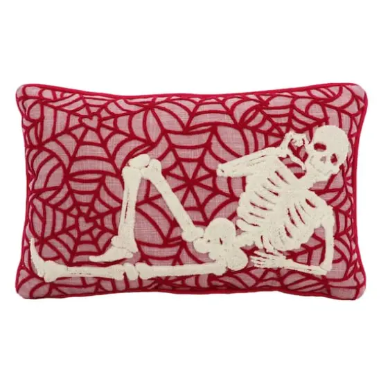 20" x 12" Skeleton with Web Lumbar Pillow by Ashland&reg; {1}
