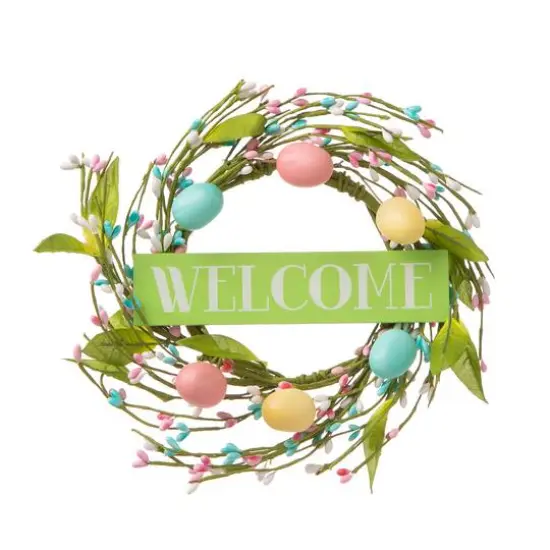 Glitzhome&reg; 30" Easter Wooden Bunny Family Standing D&eacute;cor {7}