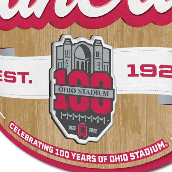 NCAA Fan Cave Sign Ohio State Buckeyes 100th Birthday {6}