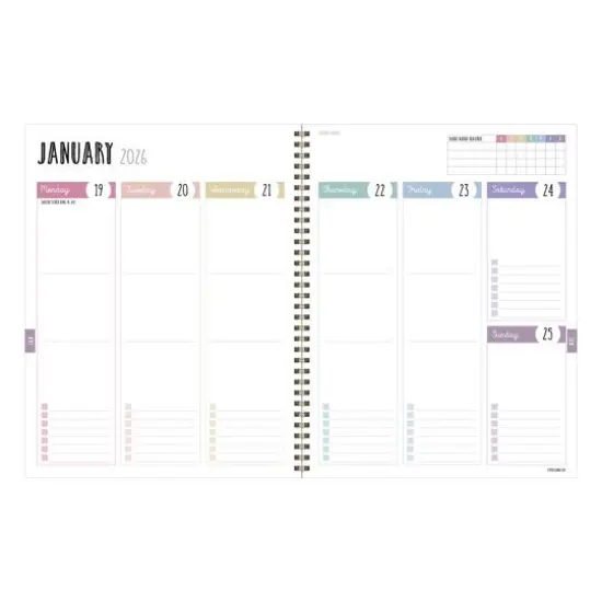 TF Publishing 2025-2026 Striped Down Large Weekly/Monthly Planner {4}