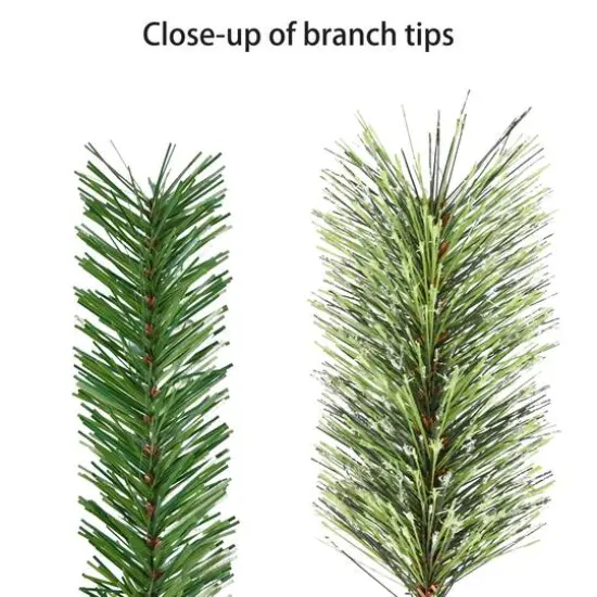 3ft. Pre-Lit Pine Adorned Artificial Christmas Tree in Burlap Sack, Clear Lights {7}