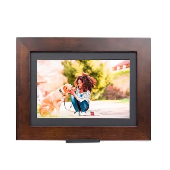 Brookstone Espresso 10" PhotoShare Friends & Family Smart Frame {4}