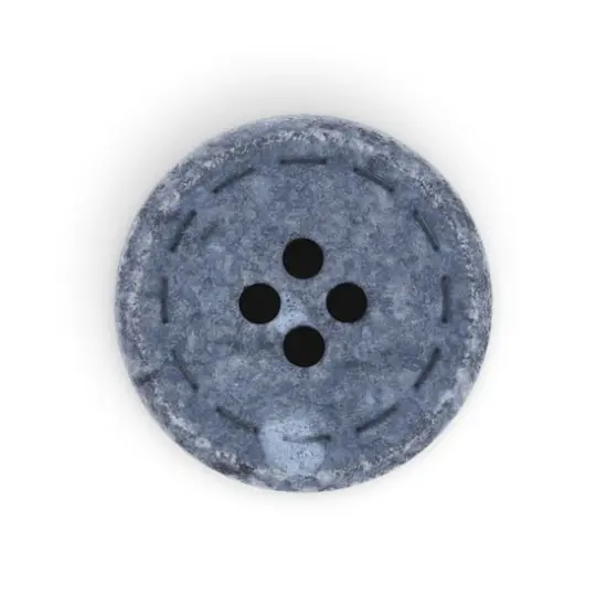 Dritz&reg; 20mm Recycled Cotton Round Stitch Button, 9ct. Blue {5}