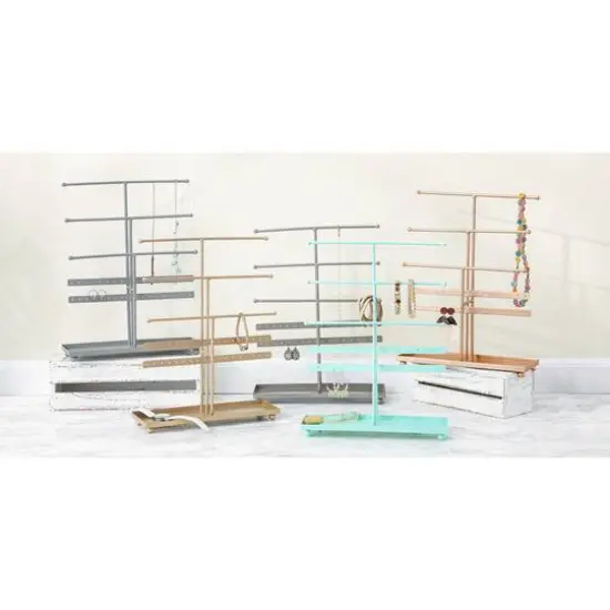DII&reg; 3 Tier Jewelry Organizer Bright Bronze {7}