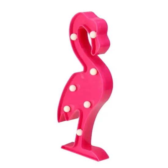 11.75" Pink Flamingo LED Marquee Wall D&eacute;cor {4}