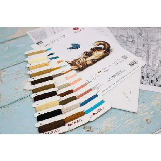 Luca-s Playful Kitten Counted Cross Stitch Kit {8}