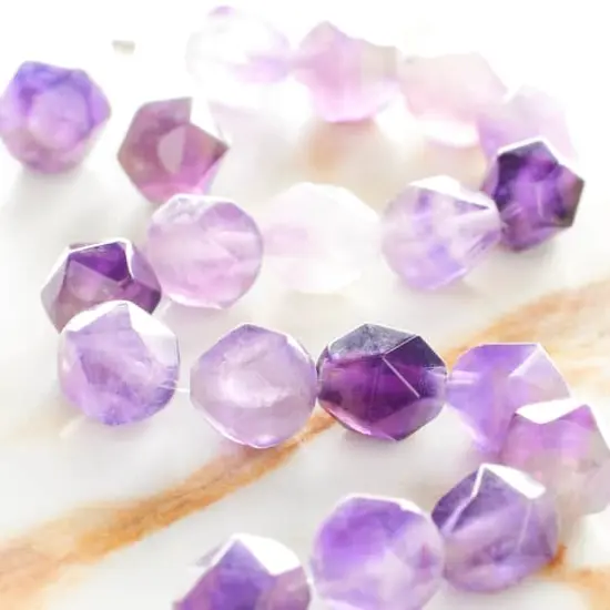 Purple Amethyst Faceted Beads by Bead Landing&trade;, 8mm {3}