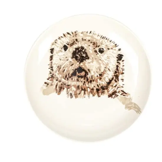 Hello Honey&reg; 8.25" Wildlife Stoneware Dinner Plate Set {6}