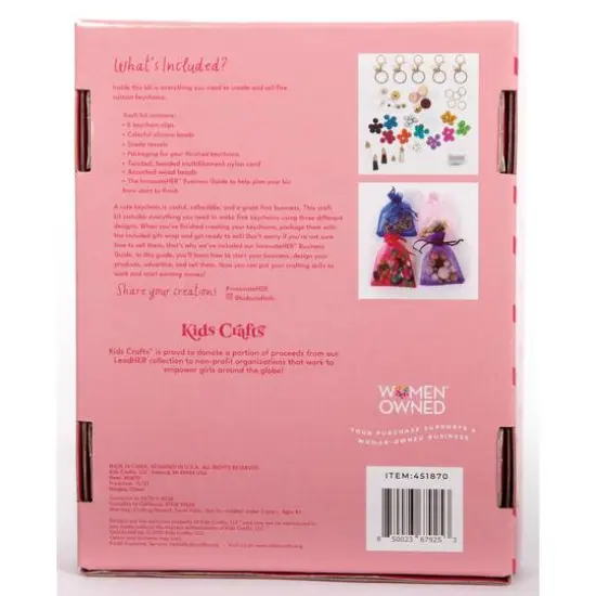 Kids Crafts Make & Sell Keychain Crafting Business Entrepreneur Starter Kit {8}