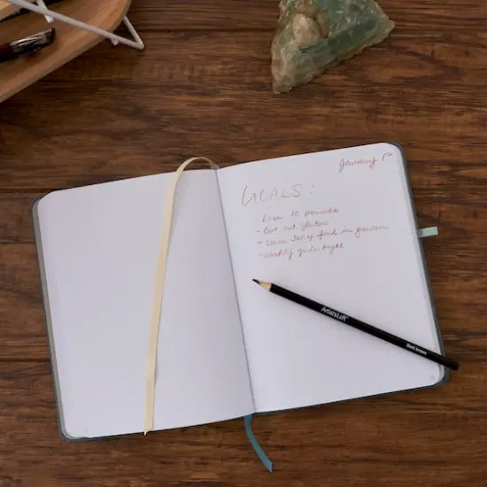 Teal Premium Hardcover Ideas Dot Journal, 6 x 8" by Artist's Loft&trade; {3}