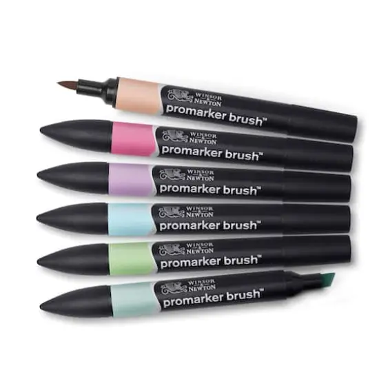 Winsor & Newton&reg; 6 Pastel Promarker Brush&trade; Set {4}
