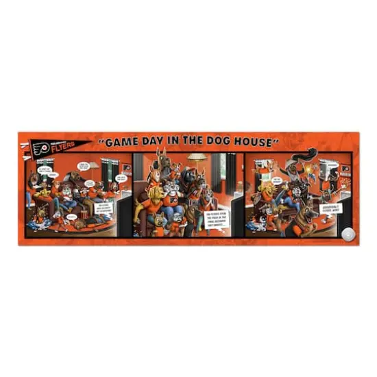 NHL Game Day in the Dog House 1,000 Piece Puzzle Philadelphia Flyers {5}